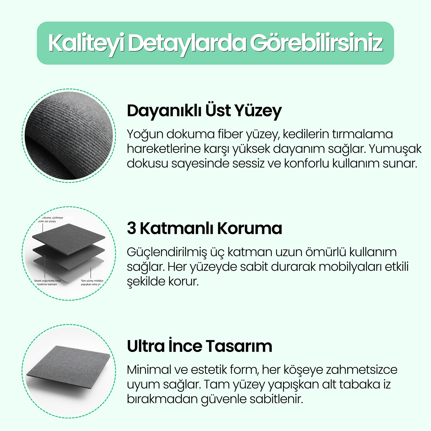 Yapışkanlı Kedi Tırmalama Matı